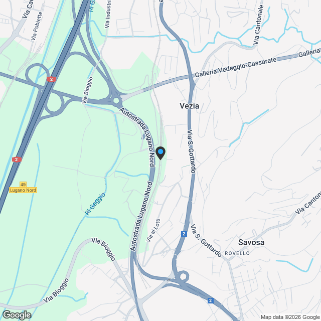 Nuovo 2.5 locali con terrazzo a Vezia - Karte