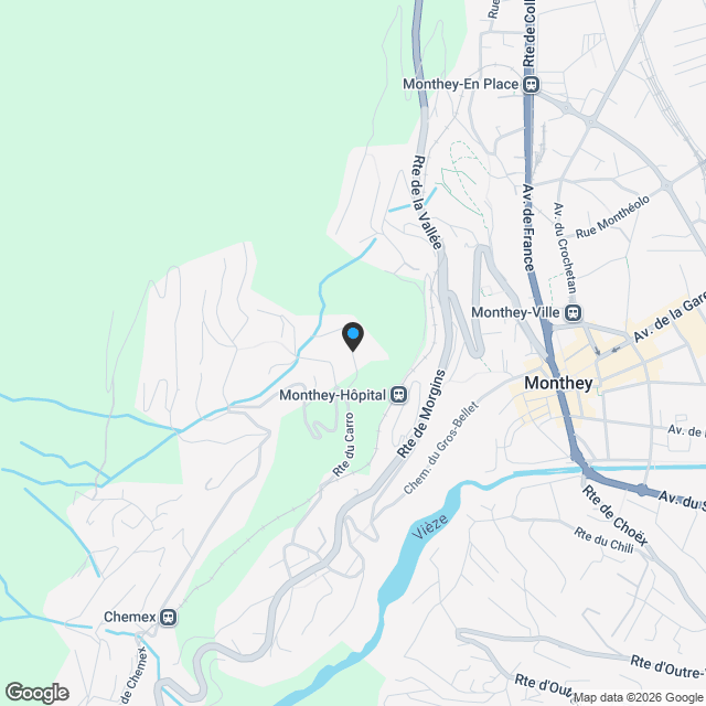 Villa de 5,5 pièces à Collombey ( Neyres ) - Karte