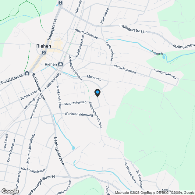 Neubau Dinkelbergstrasse, Wohnung 2 - Gartenwohnung - Karte