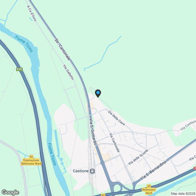 Moderno 3.5 locali con grande giardino ad Arbedo Castione - Karte