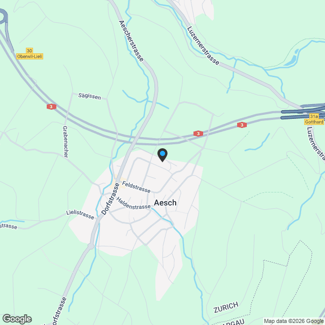 Unverbaubare Sicht in die Landwirtschaftszone und den Uetliberg garantiert! - Karte