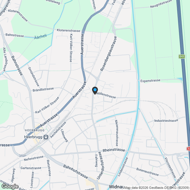 Neubauprojekt "HUS Nöllen" - Karte