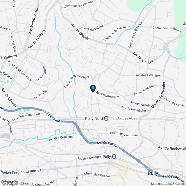 Pully, dernier lot! 4.5pièces en rez-de-jardin - Karte