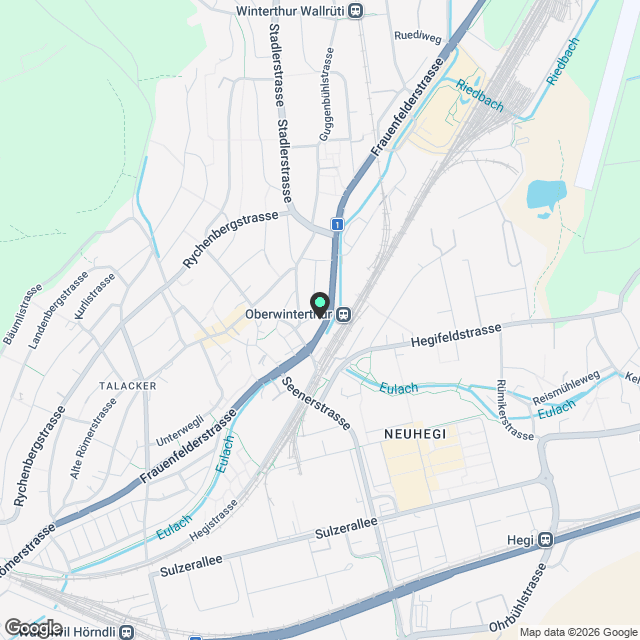 4.5-Zimmer-Mietwohnung in Oberwinterthur - Karte
