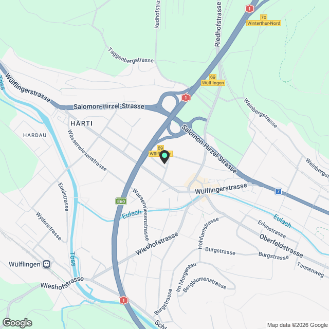 Erstvermietung nach Sanierung in Wülflingen - Karte