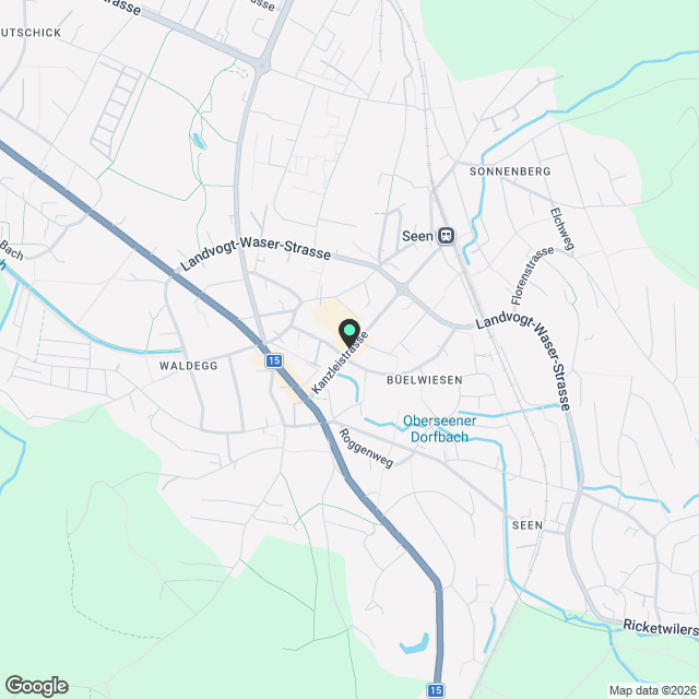 Erstvermietung nach Sanierung in Winterthur-Seen - Karte