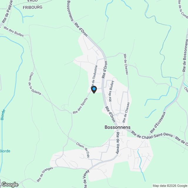 Maison Minergie moderne avec jardin, proche de toutes commodités à Bossonnens - Karte