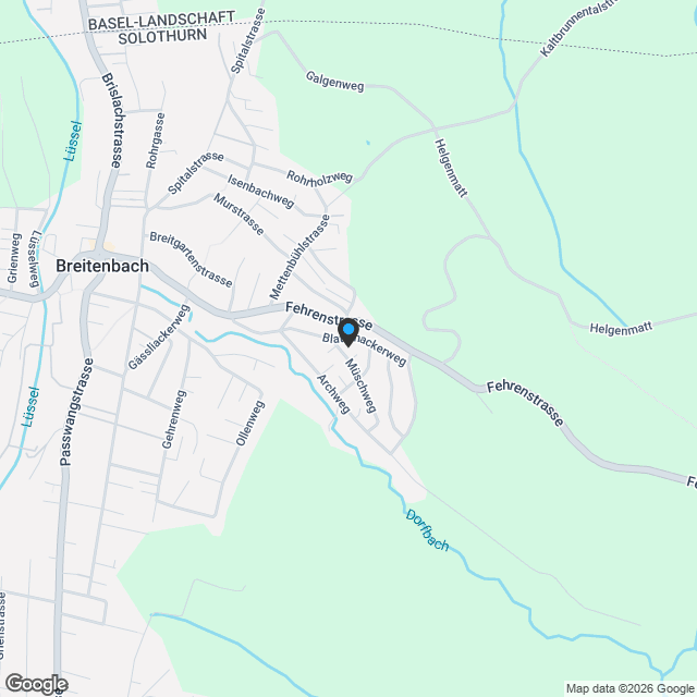 Neubauprojekt Oberdorfgasse mit vier Einfamilienhäusern (Haus A) - Karte