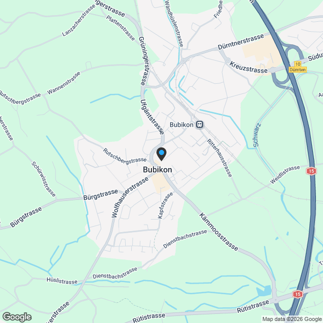 Charmantes Einfamilienhaus mit grossem Garten in Bubikon - Karte