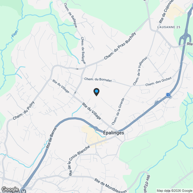 Belle opportunité sur plans à Epalinges! - Karte