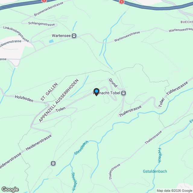 Ökologische 4.5-Zimmer Dachwohnung in Wienacht-Tobel (Neubau) - Karte