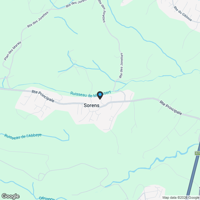 Superbes Triplex-Terrasse de standing à Sorens / 3 sur 6 vendu - Karte