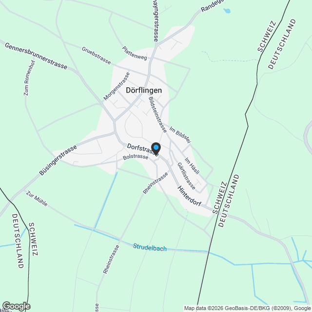 Moderne 2.5-Zimmer-Neubau-Wohnung in Dörf­lingen - Karte