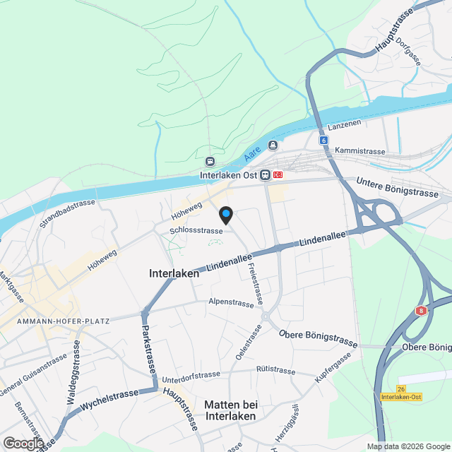 5.5-Zimmer Doppeleinfamilienhaus mit Panorama auf das Jungfraumassiv - Karte