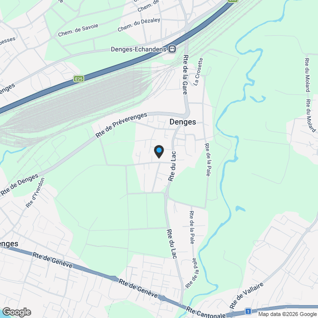 DENGES, nouvelle promotion, appart. de 4.5 pièces  au 1er étage. Plus que 4 appartements disponibles! - Karte