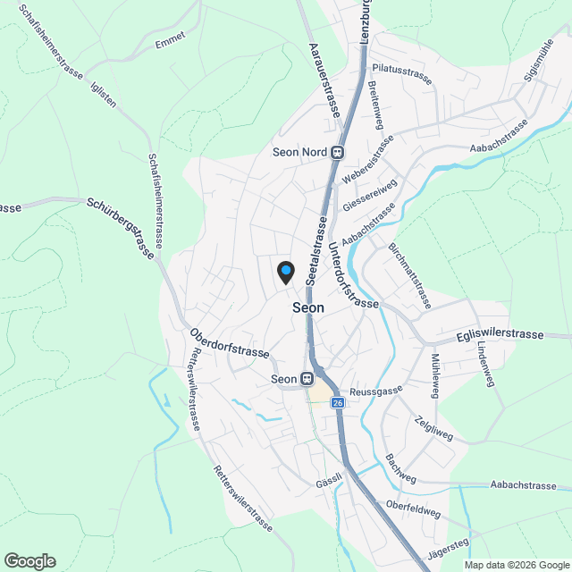 Neubau SEON7, nachhaltiges Wohnen an zentraler Lage - Karte