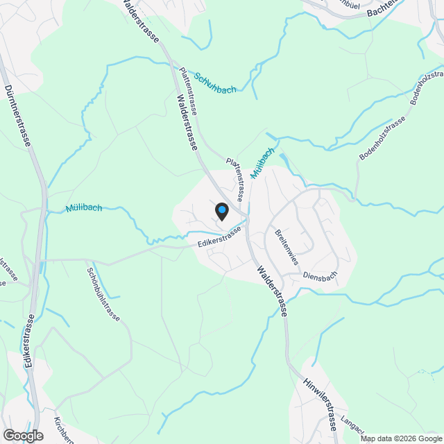 Projektankündigung: Unvergleichliches Wohnensemble im Dorfkern von Hadlikon bei Hinwil - Karte