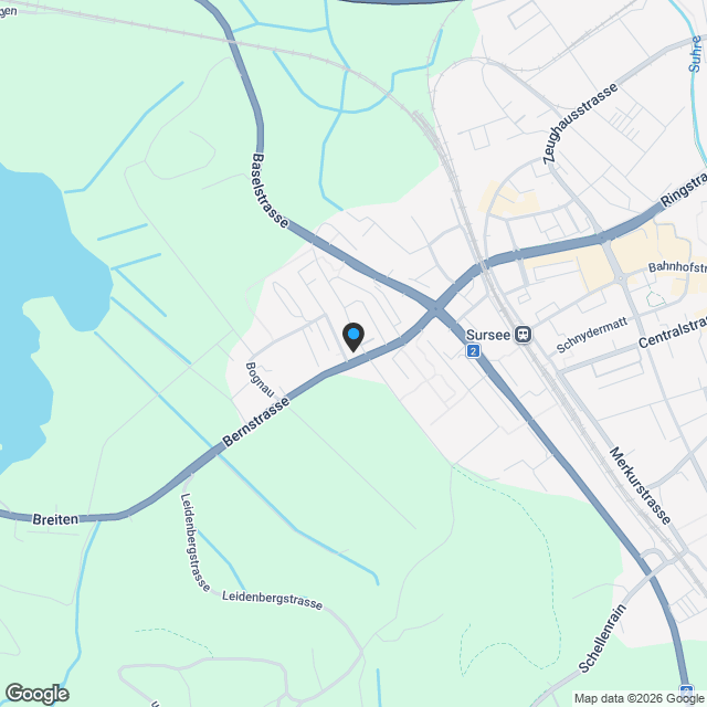 Attikawohnung in Sursee - Karte