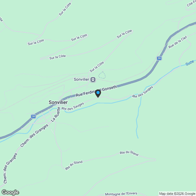 Vaste appartement en bordure de village - Karte