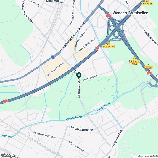 2 ½ Zimmer-Wohnung in Dübendorf mieten - Karte