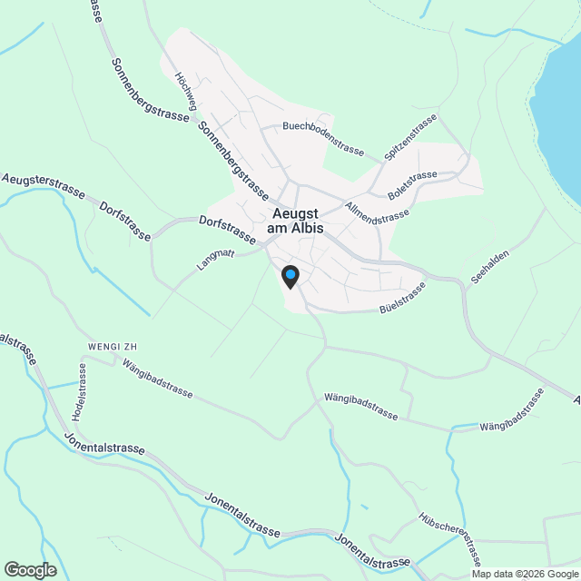 Exklusive 5.5-Zimmer-Doppelhaushälfte in Aeugst am Albis - Karte