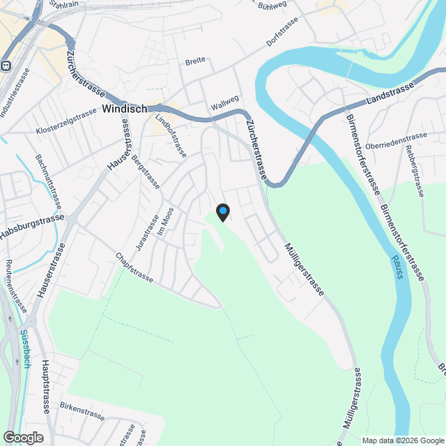 Projektankündigung: Attraktives Neubauprojekt mit fünf Eigentumswohnungen in Windisch - Karte