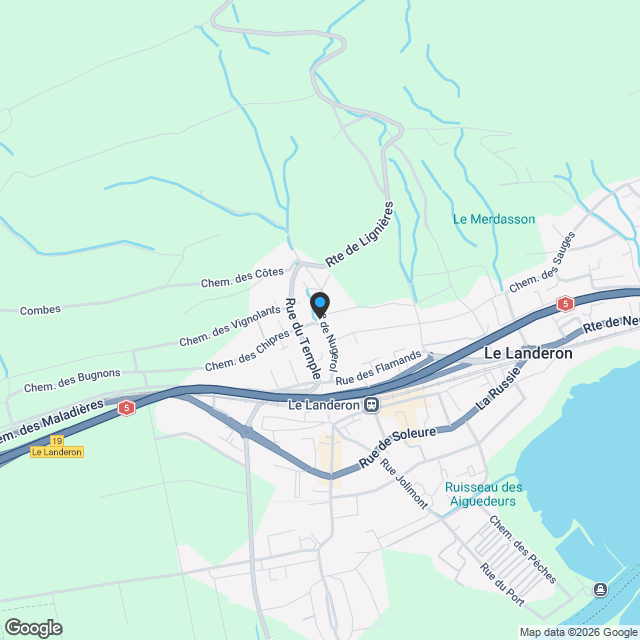 Villa moderne de 5.5 pièces en cours de construction au Landeron - Karte