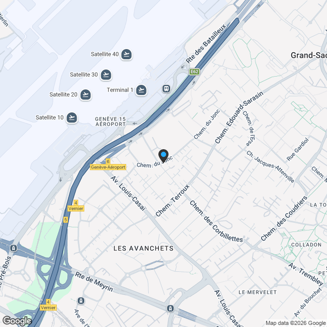 Grand-Saconnex - Dernier lot disponible, démarrage du chantier prévu en janvier 2026 - Karte