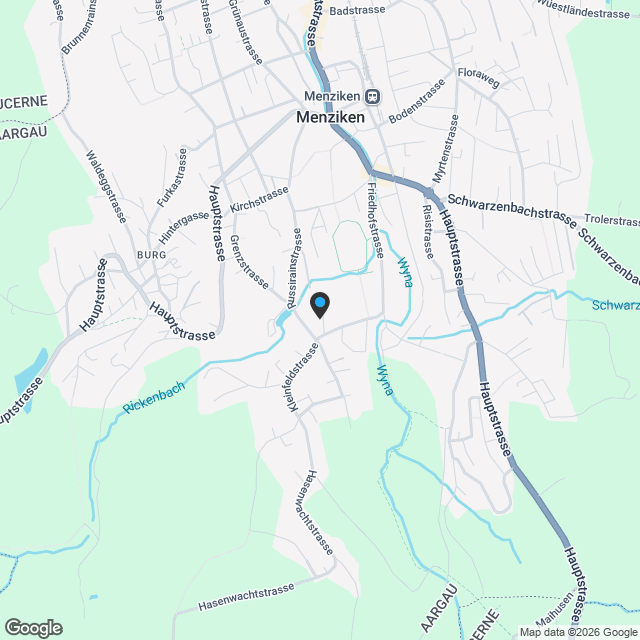 Perfekte Kombination aus Ruhe und Stadtnähe - wohnen-grossmatt.ch - Karte