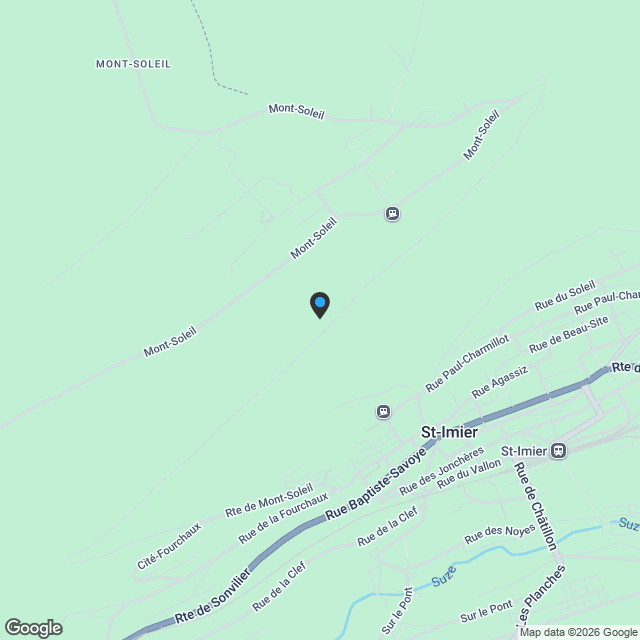 Attique neuf de 154 m2 avec double garage dans petite PPE - Karte