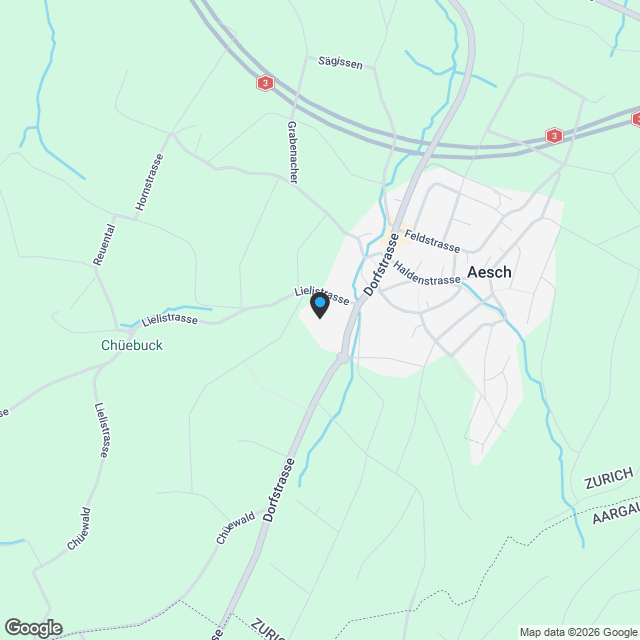 3.5-Zimmer Gartenwohnung in Aesch ZH - Natur- und stadtnah - Karte