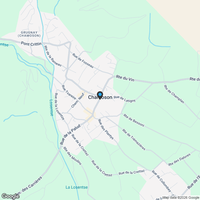 Villa individuelle à Chamoson - Karte