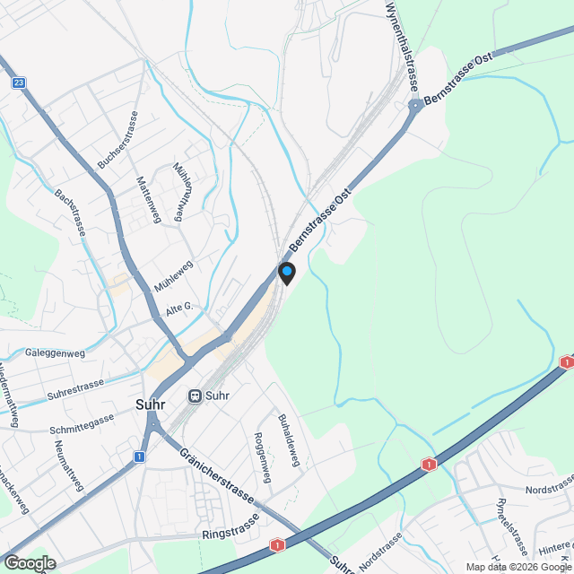 In Suhr entsteht eine neue Wohnüberbauung - Karte