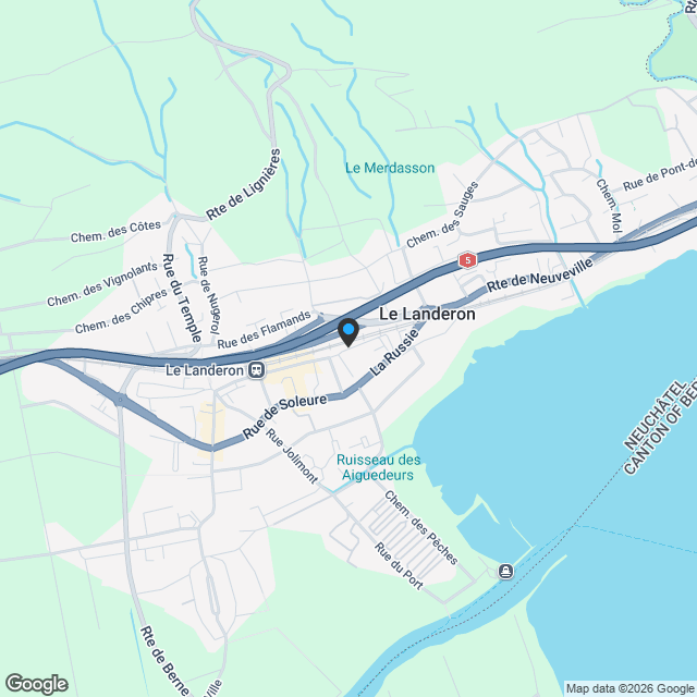 À l'Ombre du Tilleul - Nouvelle promotion de 7 appartements d'exception au coeur du Landeron (Lot G) - Karte