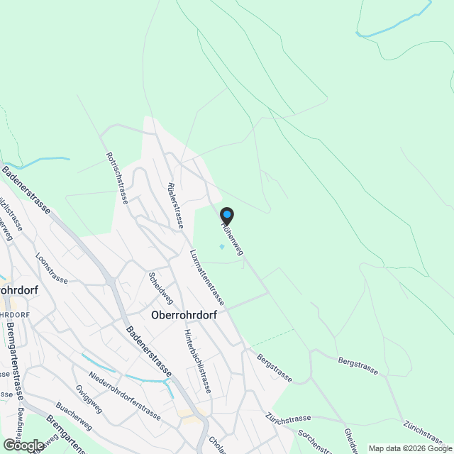 "Bänkliwiese" Oberrohrdorf - Wohnen im Dorfkern - Karte