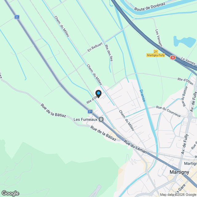 Appartement 4.5 pièces à Martigny - Karte