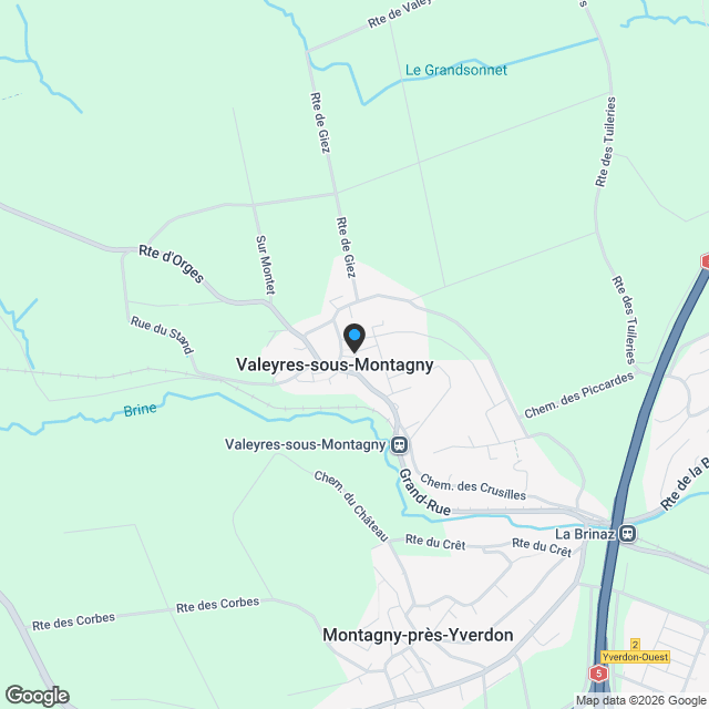 TRES AGREABLE 4.5 PIECES DANS UNE PETITE PPE DE TROIS APPARTEMENTS - VALEYRES SOUS MONTAGNY (VD) - - Karte