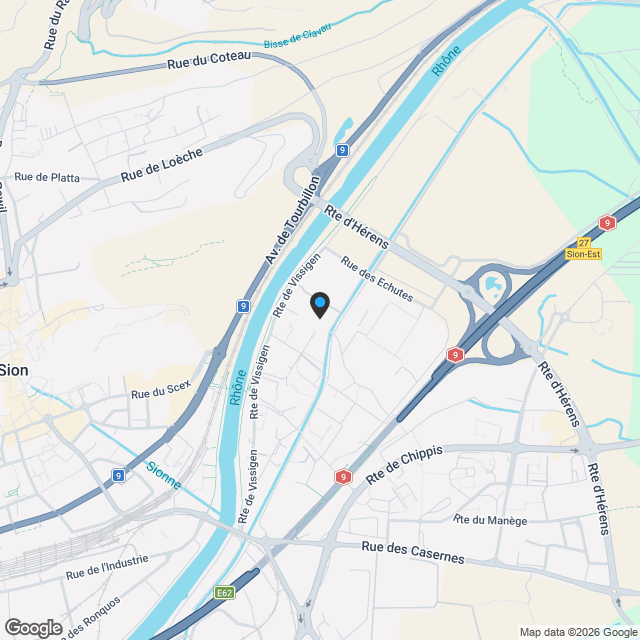 Magnifique appartement 4.5 pièces neuf à Sion (résidence secondaire possible) - Karte