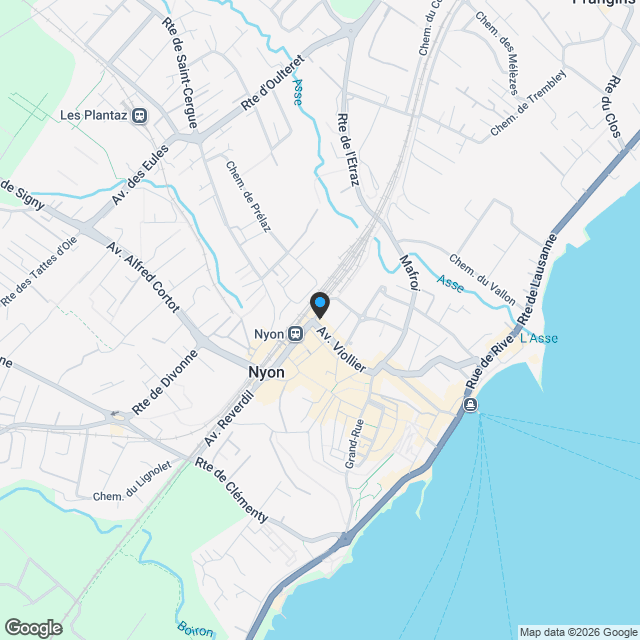Villa moderne de 4,5 pièces avec jardin à Nyon - Karte