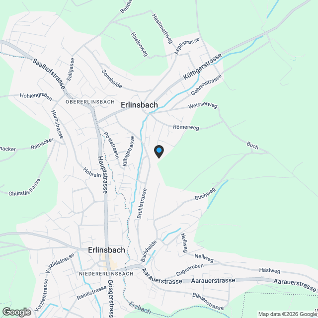 «Gartenweg» Erlinsbach - Letzte Terrassenwohnung - Karte