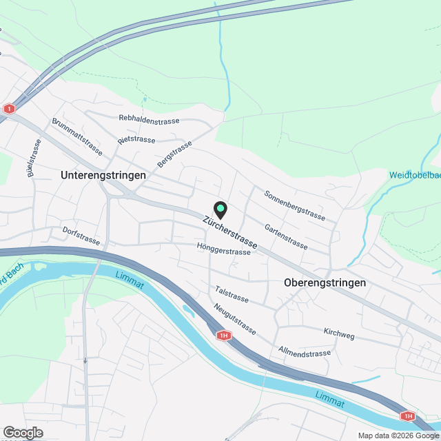 14 Mietwohnungen und Studios in Oberengstringen - Karte