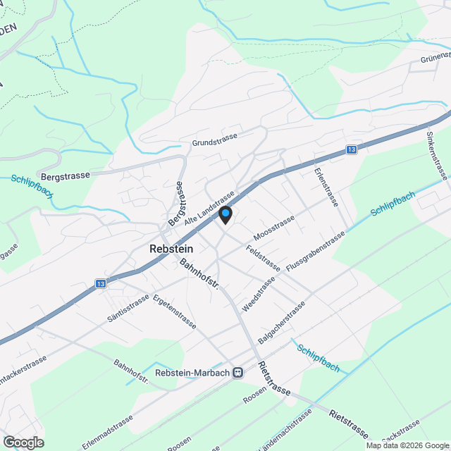 Wohnen mit Aussicht - Neubau MFH Gräflibühlstrasse, Rebstein - Karte