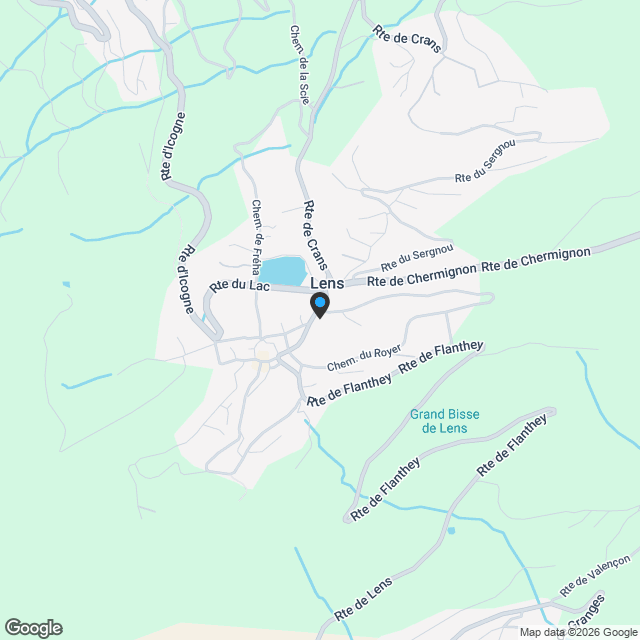 Villa neuve d'exception à Lens - Vue imprenable sur le lac du Louché - Karte