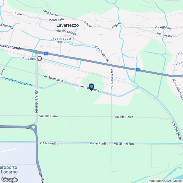 Lavertezzo Piano, Casa unifamiliare nuova con giardino e vista aperta - Karte