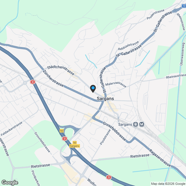 «Schlosspark Sargans» – Wohnen mit Aussicht, Stil und Substanz - Karte