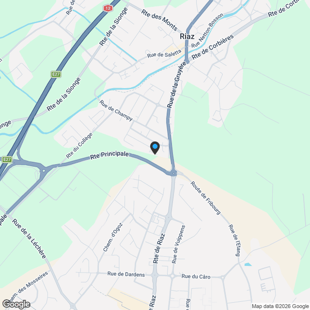 Villa contiguë de 5.5 pièces idéalement située à Riaz ! - Karte