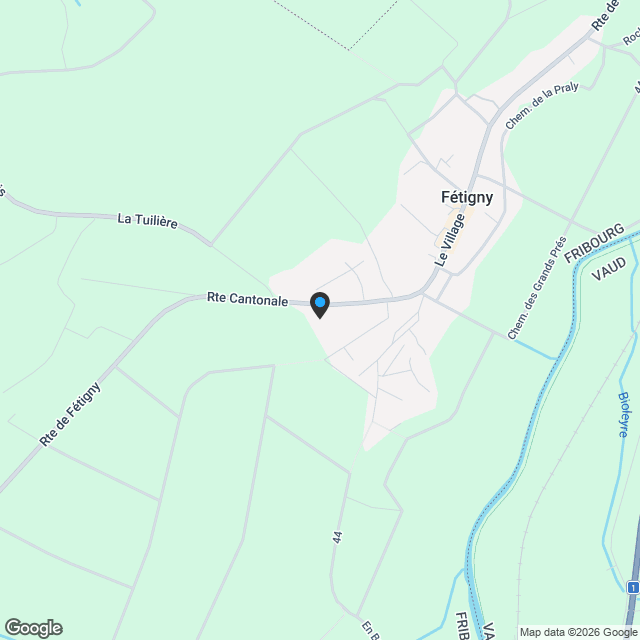 Magnifique maison jumelée de 4,5 pièces à Fétigny - Karte