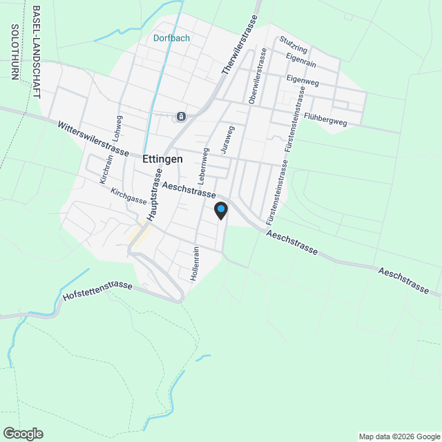 Moderne 5.5-Zimmer-Neubau-Wohnung in ruhiger Lage von Ettingen - Karte