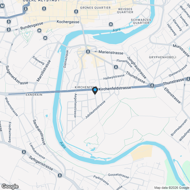 4 ½ Zi Etagenresidenz im 1. Stock im Flugbrunnenareal Bolligen - Karte