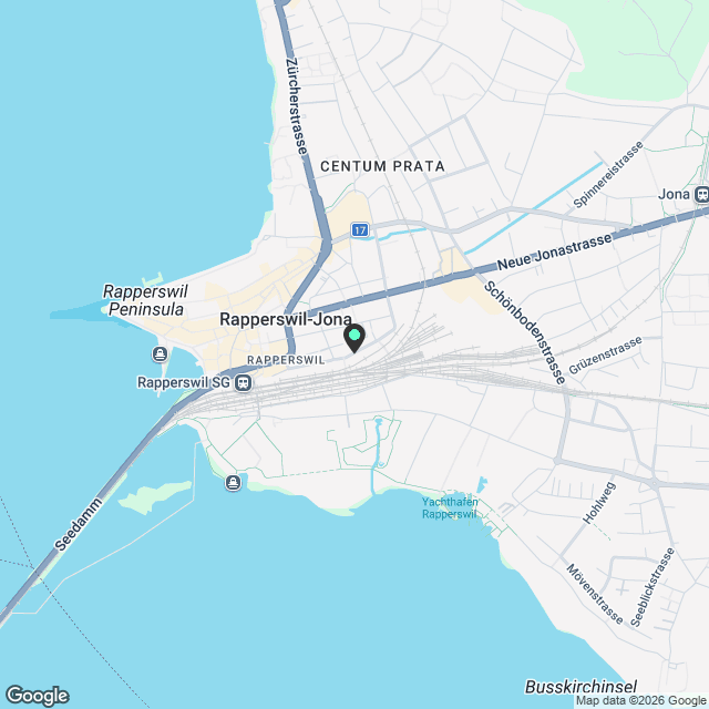 Moderne Wohnung im Herzen von Rapperswil SG - Karte